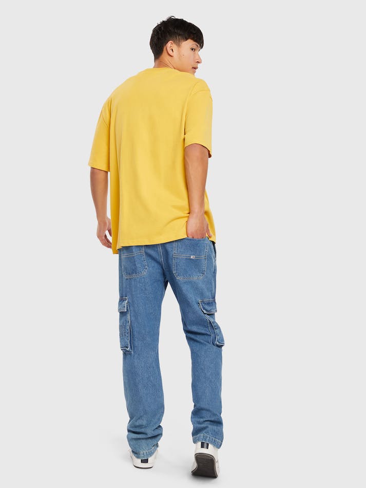 Tommy Jeans Timeless Arch Men's T Shirts Yellow | 3mNypkxIvHTE