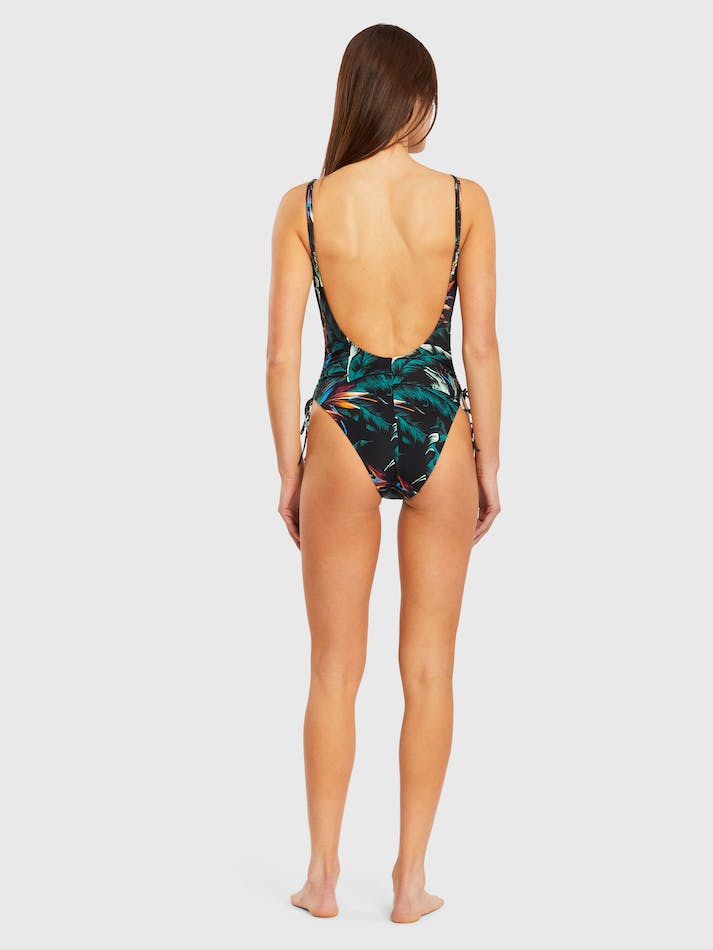 Tommy Hilfiger Tropical One Piece Women's Swimwear Vintage Dark Tropic | yzo1Y7girbkf