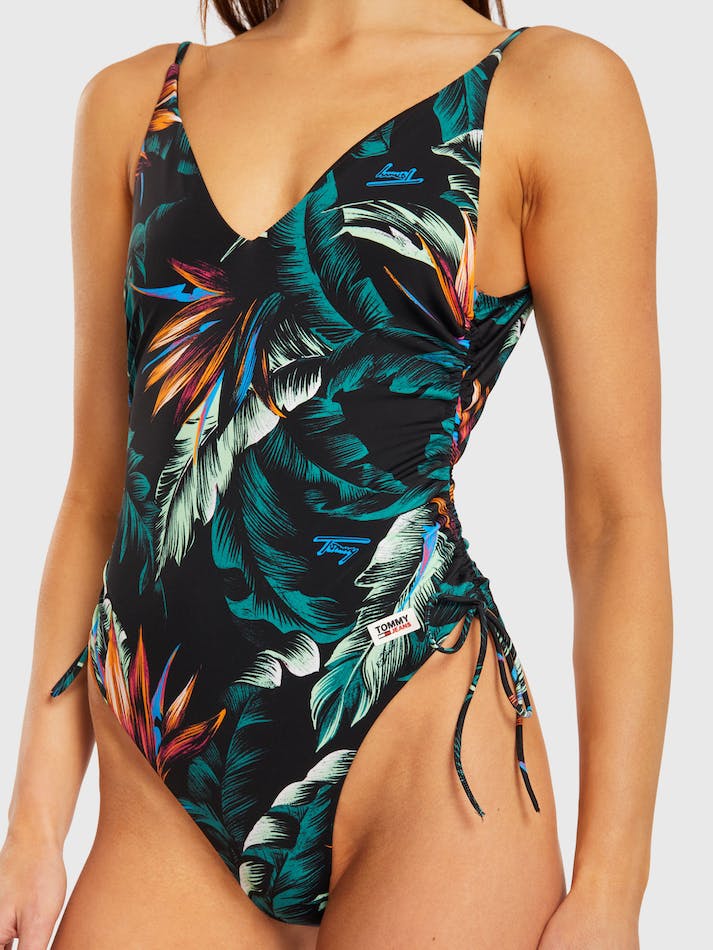 Tommy Hilfiger Tropical One Piece Women's Swimwear Vintage Dark Tropic | yzo1Y7girbkf