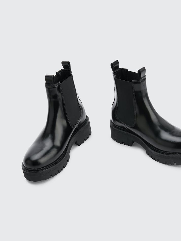 Tommy Hilfiger Urban Leather Chelsea Women's Boots Black | JOjah6mNlTFD