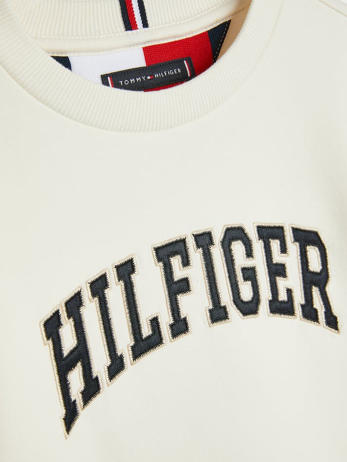 Tommy Hilfiger Varsity Kids' Sweatshirt White | QmOaRwUmevLB