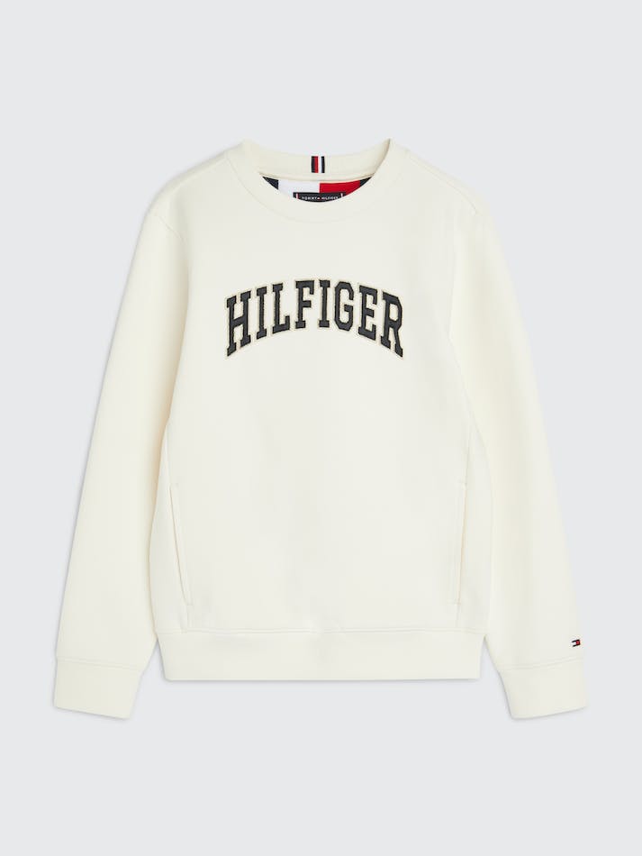 Tommy Hilfiger Varsity Kids\' Sweatshirt White | QmOaRwUmevLB