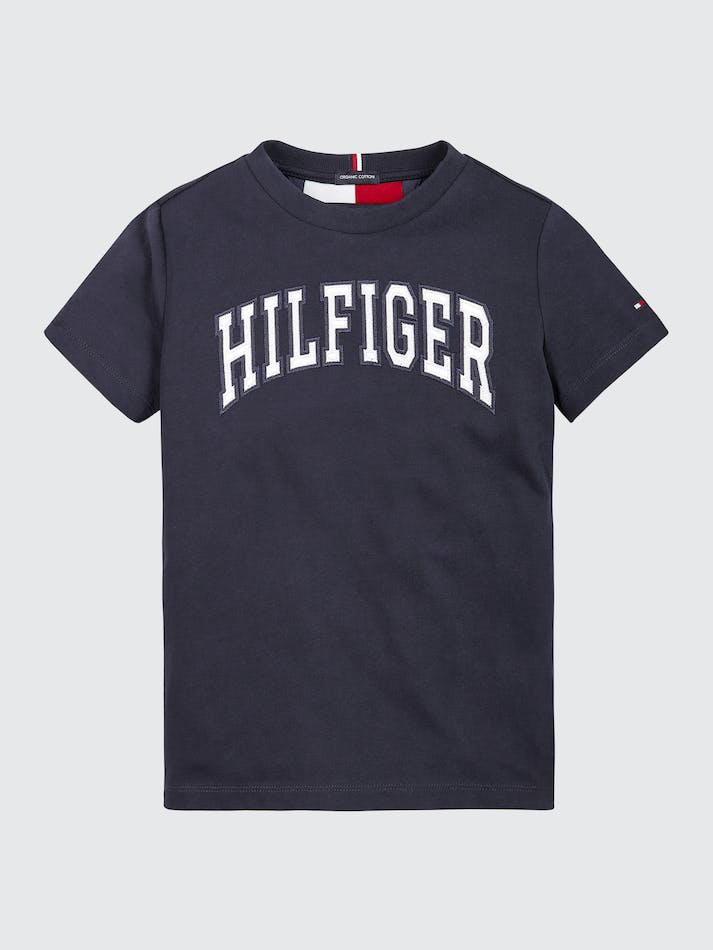 Tommy Hilfiger Varsity Logo Kids\' T Shirts Blue | D20WnaCbtNGc