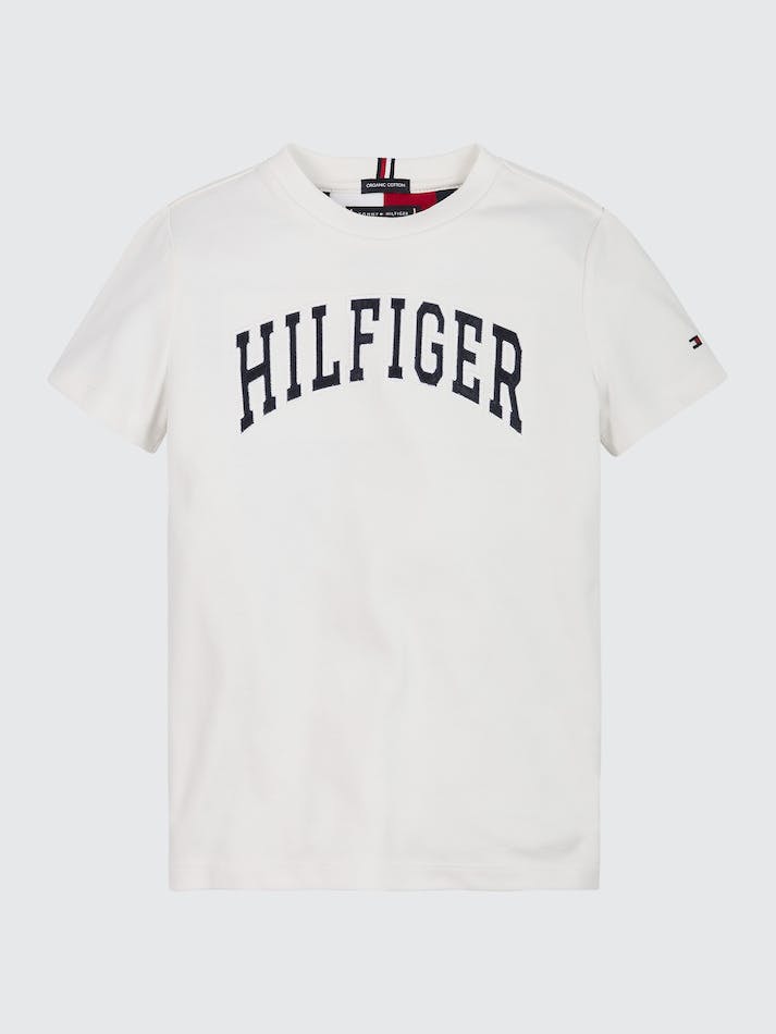 Tommy Hilfiger Varsity Logo Kids\' T Shirts White | wMqV7olmzJuX