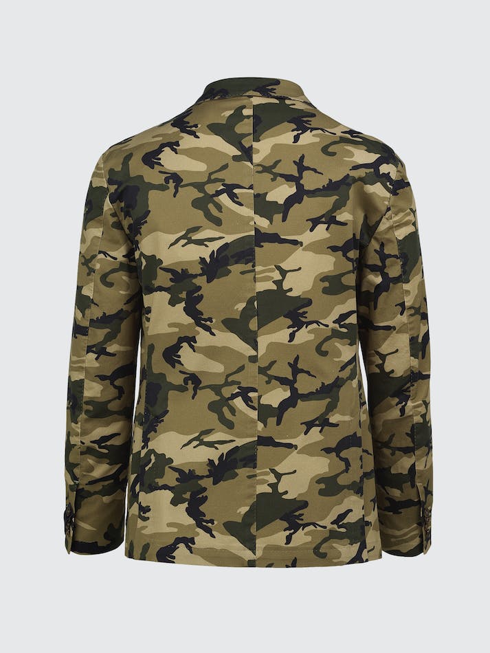 Tommy Hilfiger Washed Camo Print Men's Blazers Multicolor | TWcmzlAoJNvG