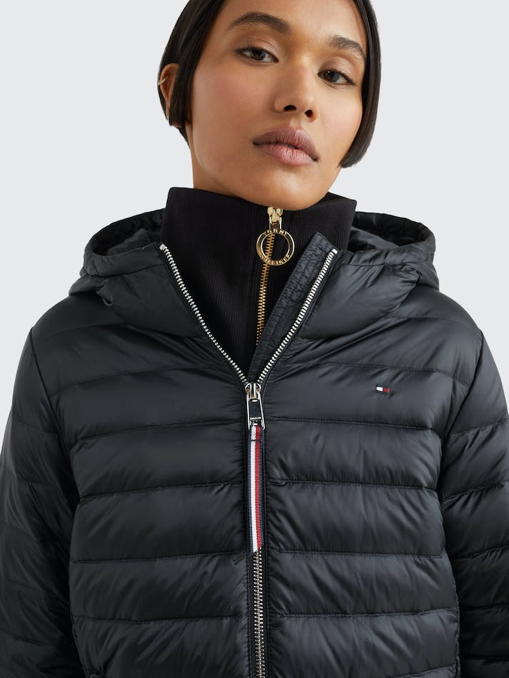 Tommy Hilfiger Water Repellent Down Puffer Women's Jackets Black | U8Mhq0njrBn0