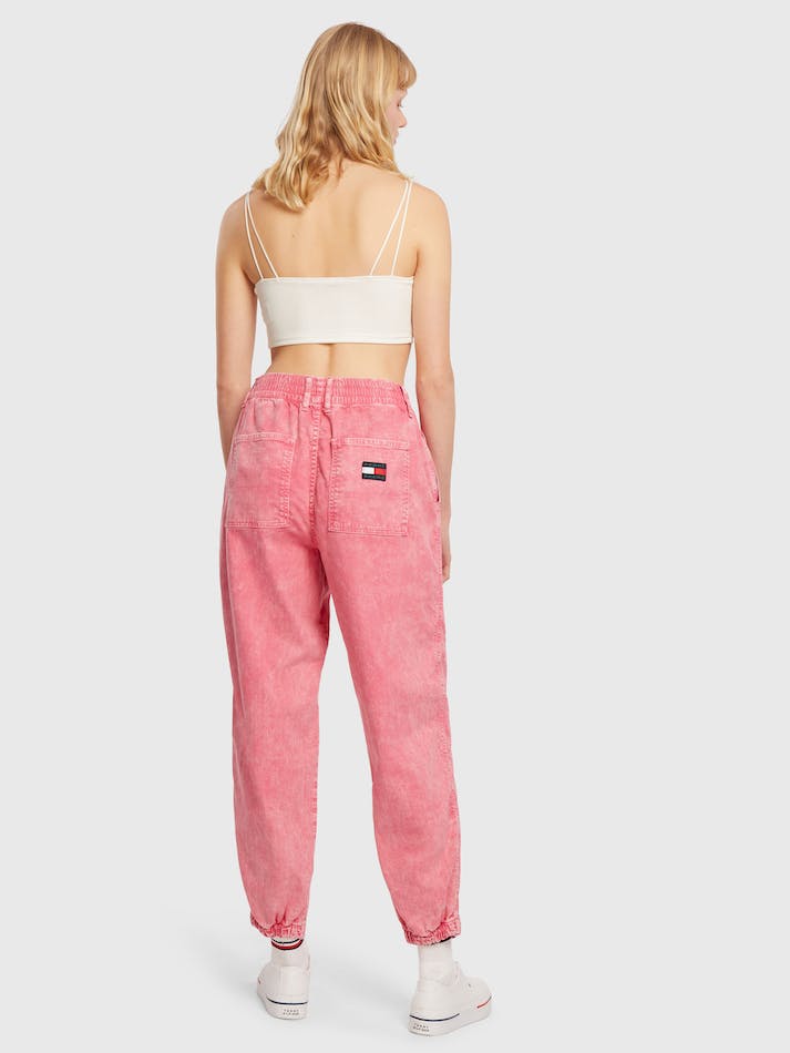 Tommy Jeans Wide Leg Denim Women's Jeans Pink | IyV7B51Kboj5