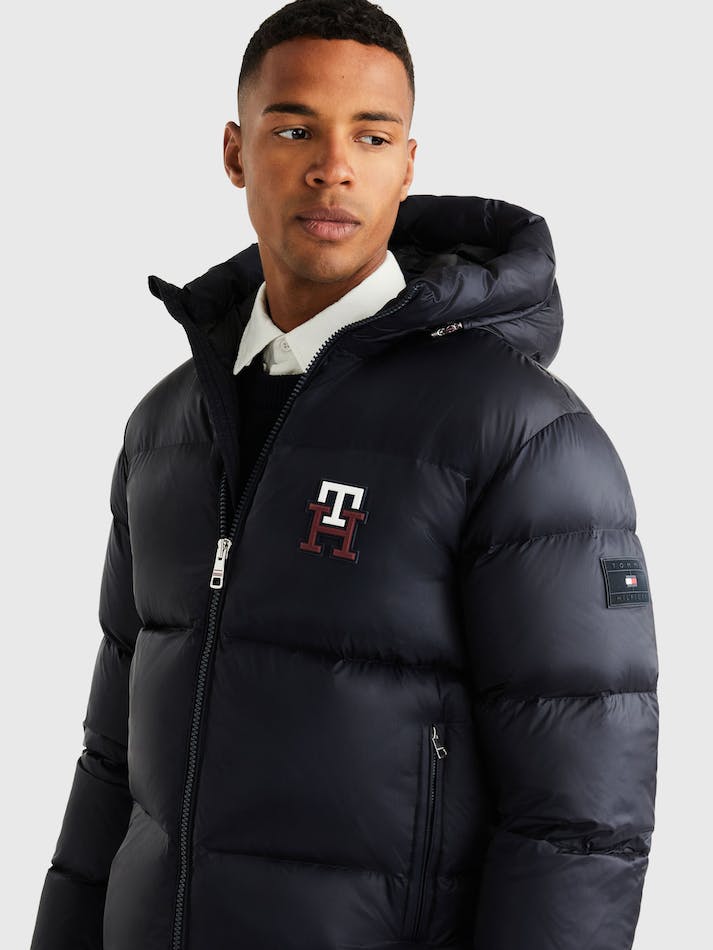 Tommy Hilfiger Zero Gravity Padded Hooded Puffer Men's Jackets Blue | zCPhGjjK1x7Q