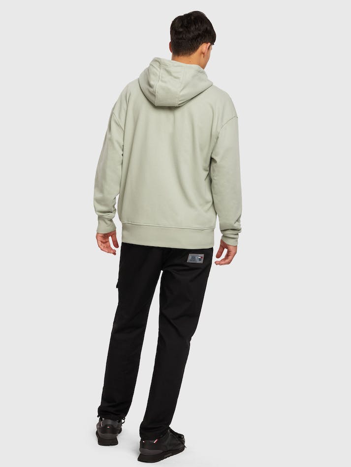 Tommy Jeans Zip-Thru Relaxed Fit Men's Hoodie Faded Willow | iQWTcg3lIvhu