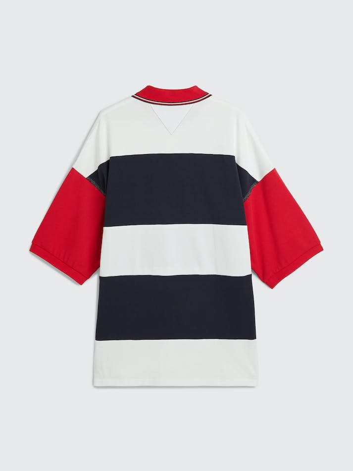 Tommy Hilfiger x Miffy Colour-Blocked Boxy Men's Polo Shirts White | Eg5XERPTh0X4