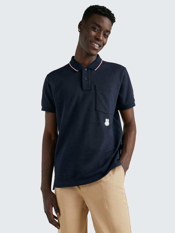 Tommy Hilfiger x Miffy Reg Polo Men's Polo Shirts Blue | uZw4emFlxQ8x