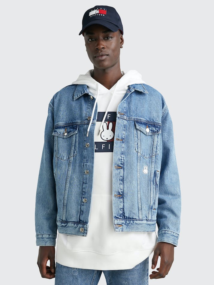 Tommy Hilfiger x Miffy Relaxed Denim Men's Jackets Indigo Blue | ewfrouYpWpp5