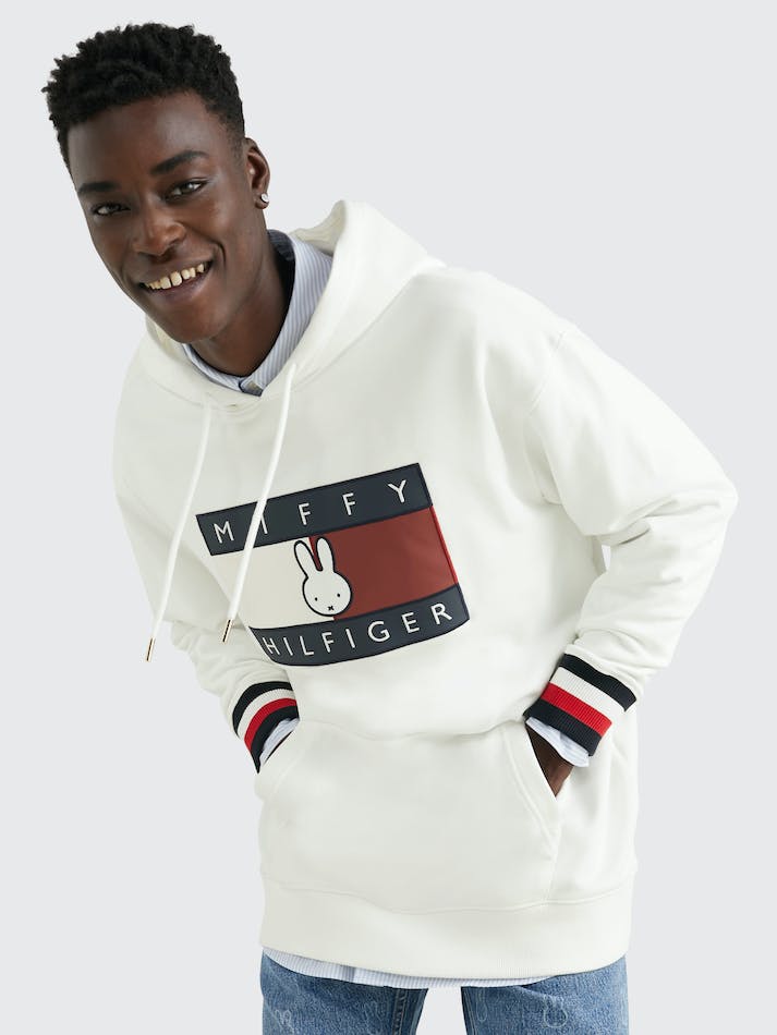 Tommy Hilfiger x Miffy Relaxed Fit Men's Hoodie White | isJodDXenIxr