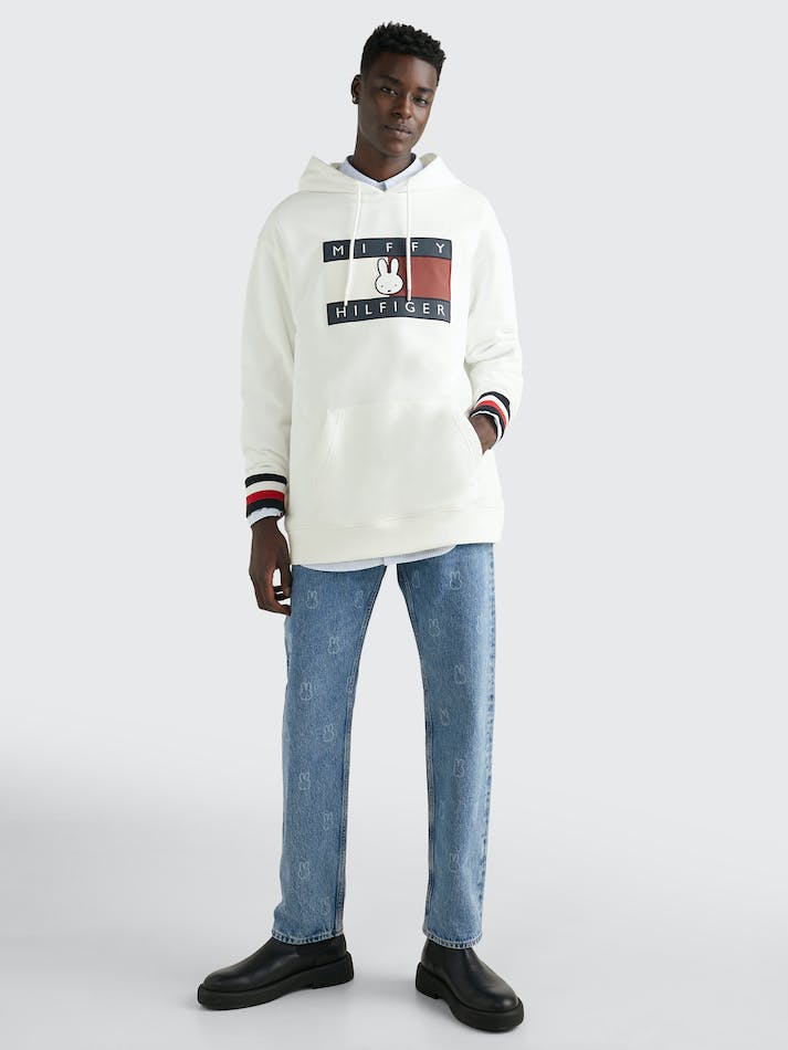 Tommy Hilfiger x Miffy Relaxed Fit Men\'s Hoodie White | isJodDXenIxr