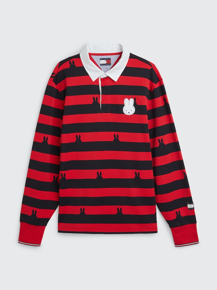 Tommy Hilfiger x Miffy Relaxed Rugby Men's Shirts Red | N7jXkrf0q55A