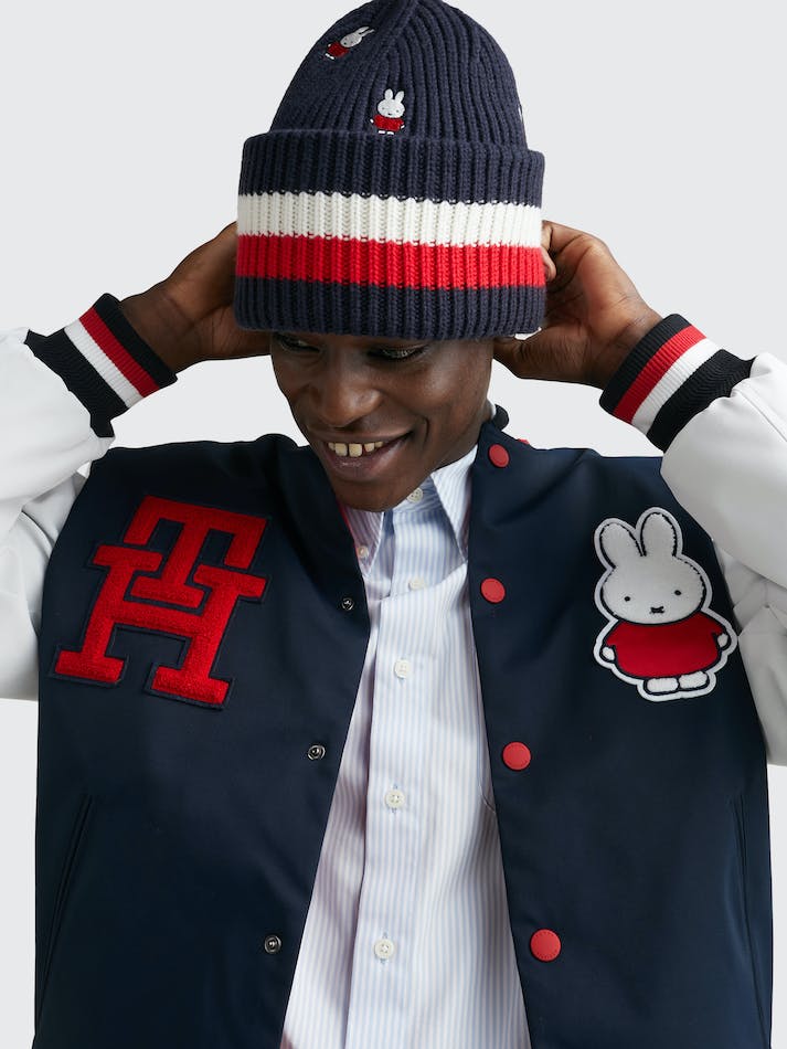 Tommy Hilfiger x Miffy Reversible Varsity Men's Jackets Blue / Red | W4kTPDTKLqBq