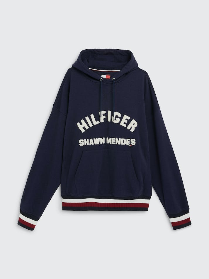 Tommy Hilfiger x Shawn Mendes Logo Men's Hoodie Dark Grey Navy | pvVfth5QsT09