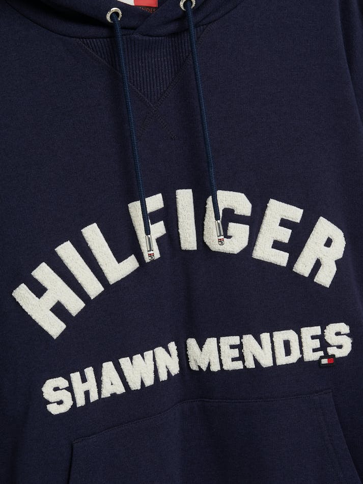 Tommy Hilfiger x Shawn Mendes Logo Men's Hoodie Dark Grey Navy | pvVfth5QsT09