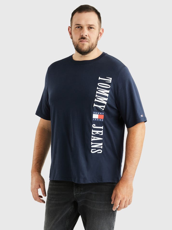 Tommy Jeans Archive Men's T Shirts Navy | LYALlpvFMDGy