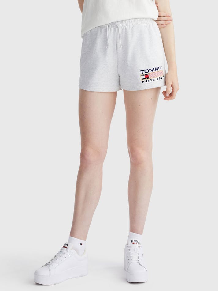 Tommy Jeans Athletic Terry Women's Shorts Silver Grey | Q8LgfeyHXxgd