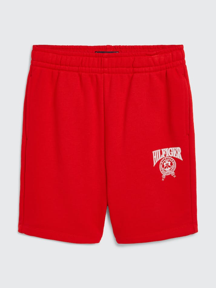 Tommy Hilfiger Boys 3-7 Varsity Logo Sweat Kids' Shorts Deep Red | tm4mXZJsIudF