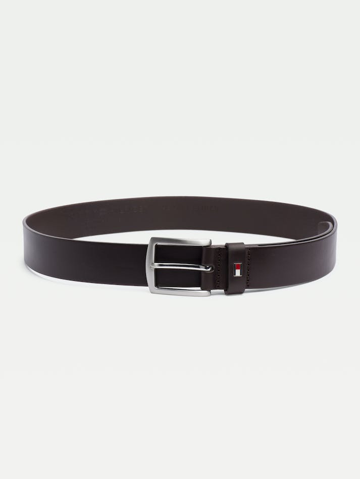 Tommy Hilfiger Denton Rounded Buckle Leather Men's Belts Testa Di Moro | Mpwmk72OEqKB