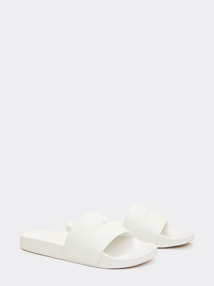 Tommy Hilfiger Embellished Pool Women's Slides White | a2ndXyUTmqAB