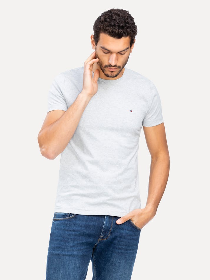 Tommy Hilfiger Essential Cotton Men's T Shirts Cloud Heather | OSAvehVg9k8k