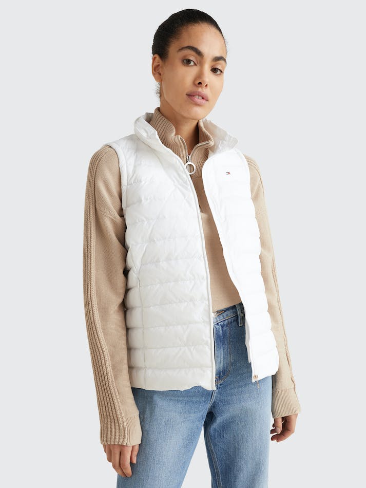 Tommy Hilfiger Essential Lightweight Down Women's Vest White | hv2oeyomieL6