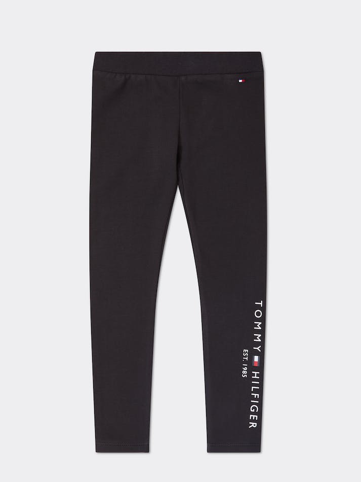 Tommy Hilfiger Girls 3-7 Essential Kids' Leggings Black | agVfOPZyrcKB