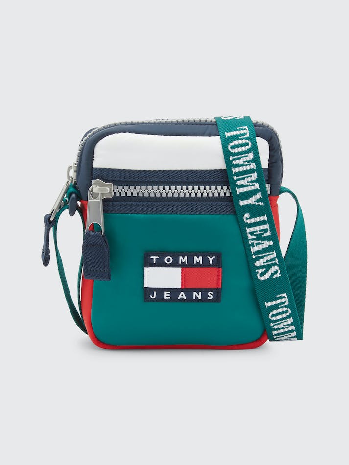 Tommy Hilfiger Heritage Logo Embroidered Reporter Men's Bags Archive Colorblock | Tu8rndchPy6v