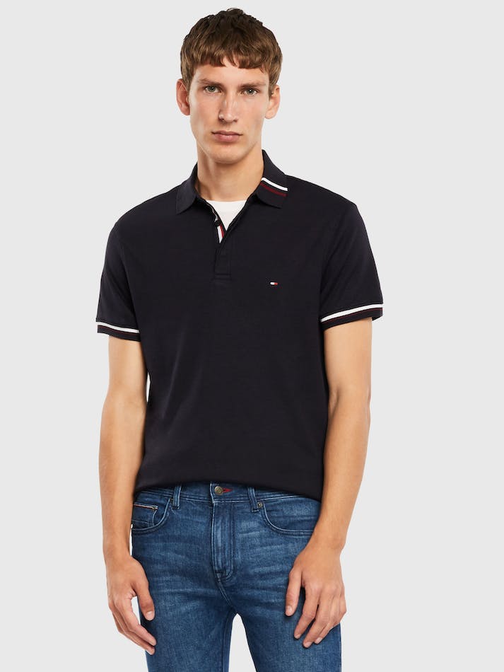 Tommy Hilfiger Modal Men's Polo Shirts Blue | x9rrL2mK8Q1k