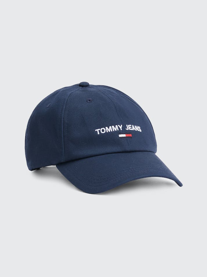 Tommy Hilfiger Organic Cotton Logo Baseball Men's Caps Navy | Jg6f8PAnYPGy