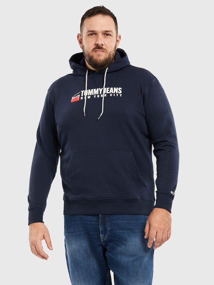 Tommy Jeans Plus Entry Athletics Men's Hoodie Navy | eojyWZ1STnHN