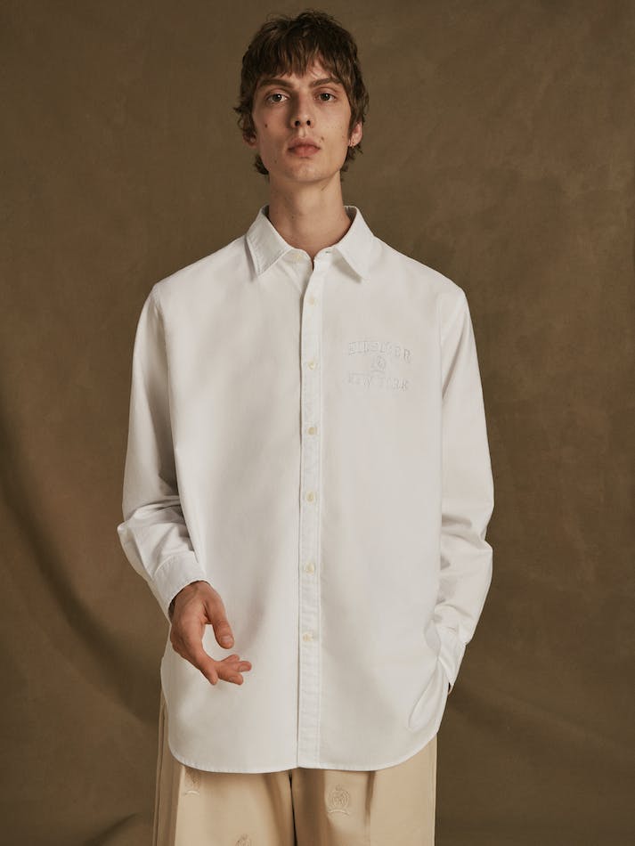 Tommy Hilfiger Prep Oversized Men's Shirts White | G1GGcYvIcc4v