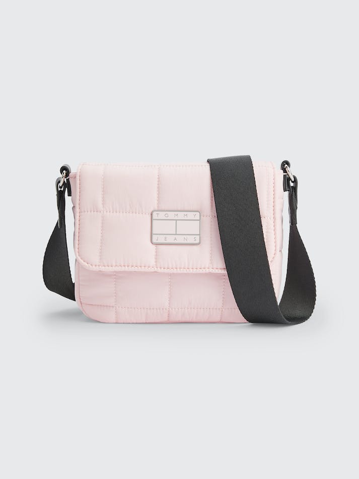 Tommy Hilfiger Quilted Nylon Crossover Women's Bags Pink | E3APqXgcqlM8