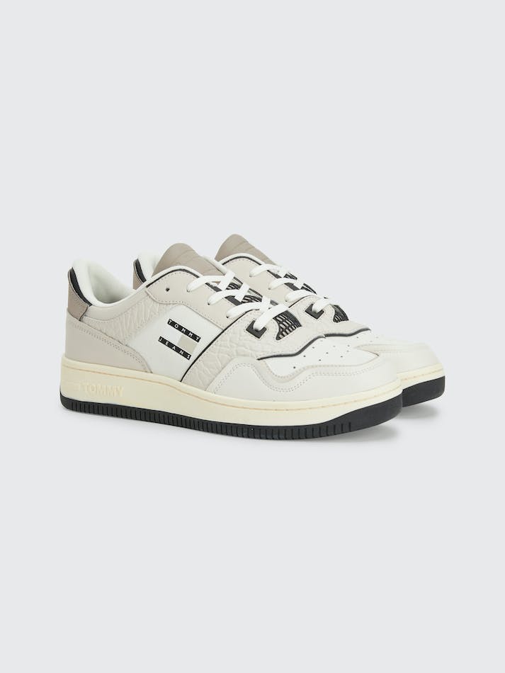 Tommy Jeans Retro Basketball Men's Sneakers White | MqUUg22uEySt