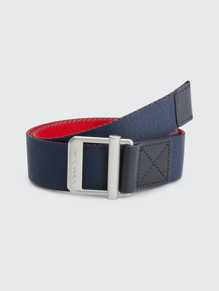 Tommy Hilfiger Reversible Webbing Men's Belts Navy / Deep Red | QE6FoJZUmlC4