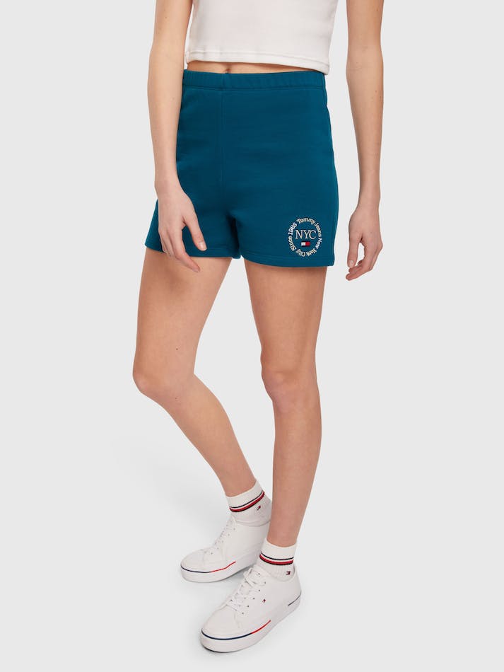 Tommy Jeans Slim Timeless Women's Shorts Petrol | Qtiw1SYXlXNl