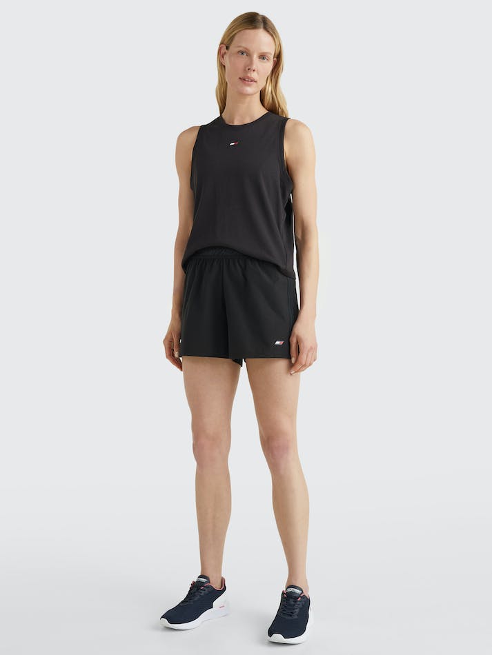 Tommy Hilfiger Sport Mesh Tank Women's Tops Black | r7iVAbSls5vu