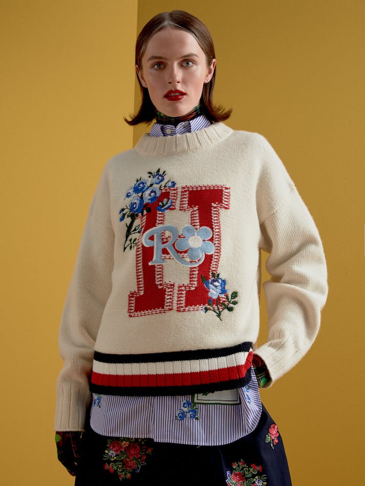 Tommy Hilfiger Th X Richard Quinn Wool Women's Jumpers White | L5dpcjdR3JGe