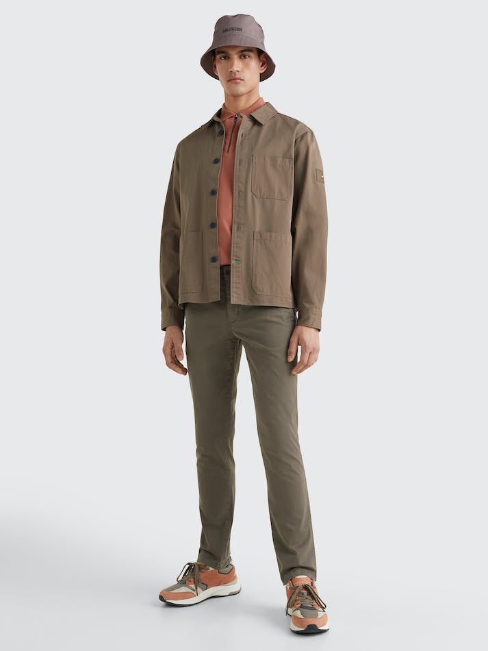 Tommy Hilfiger Twill Shirt Men's Jackets Faded Military | bxBKaOVlnfFq